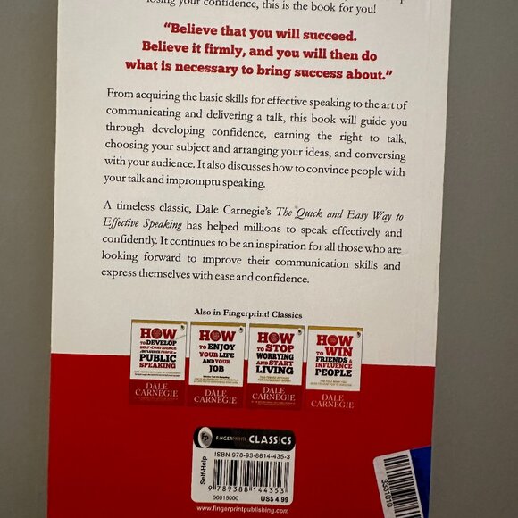 Book - The Quick and Easy Way to Effective Speaking by Dale Carnegie - Picture 2 of 2